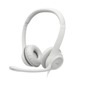 Logitech H390 Stereo USB Headset White with Microphone